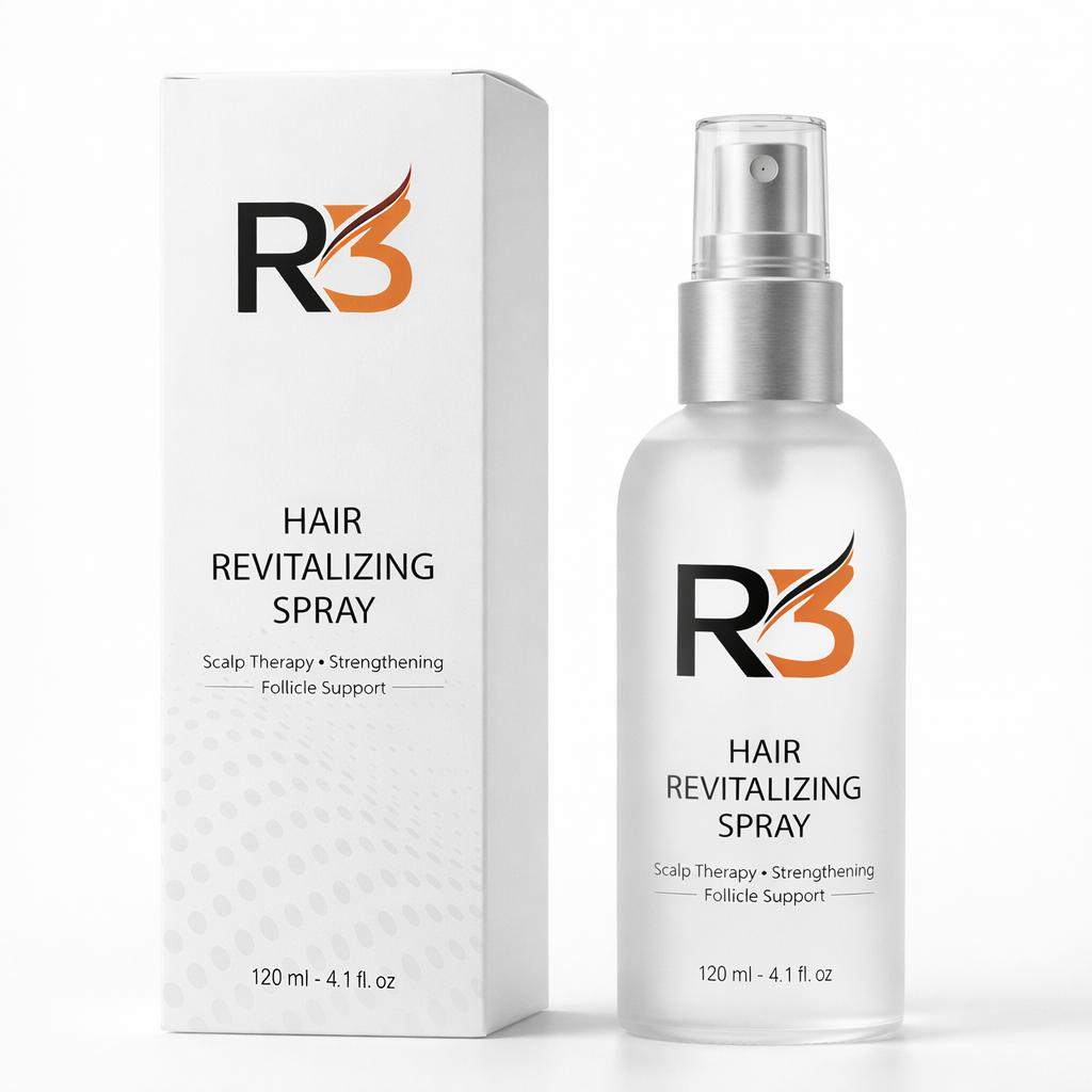 R3 Hair Revitalizing Spray - Tri-Peptide Growth Core with Redensyl Anagain Baicapil - 120ml
